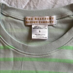 The Beaufort Bonnet Company Green Striped Shirt